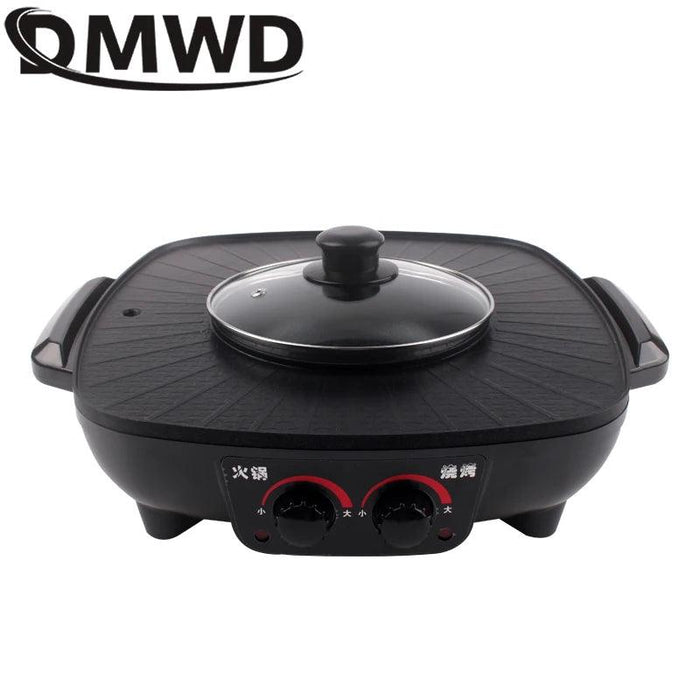 DMWD Electric Grills Smokeless Barbecue BBQ Machine Household Baking - Lacatang Shop