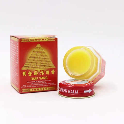 20g Vietnam Gold Tower Balm for Muscle, Joint, Back Pain, Headaches, Rheumatism, Fast Acting, Long Lasting Relief