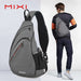 Mixi Men One Shoulder Backpack Women Sling Bag Crossbody USB Boys Cycling Sports Travel Versatile Fashion Student School Mixi Men One Shoulder Backpack for On-the-Go Travel and Fashionable School Style  Lacatang Shop Lacatang Shop 