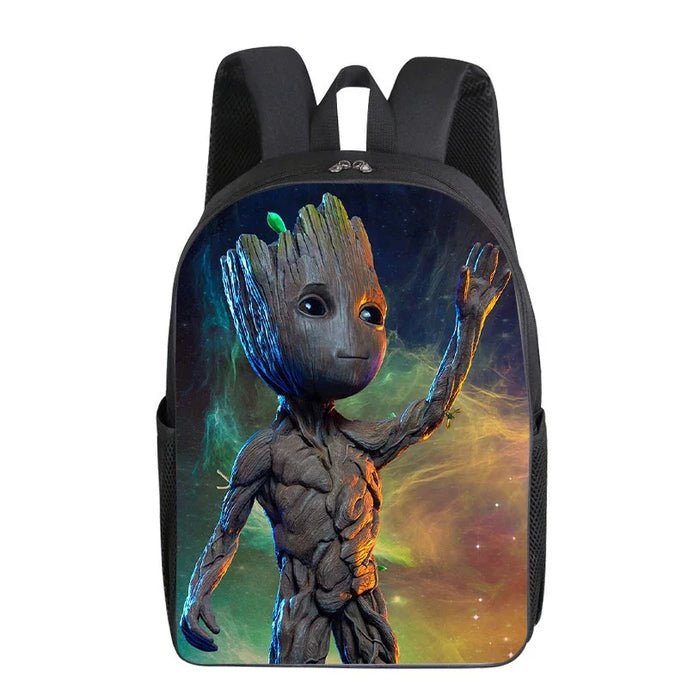 Marvel Groot Cartoon Backpack - Cute Superhero School Bag for Kids and Adults, Ideal Gift for Students and Office Use - Lacatang Shop