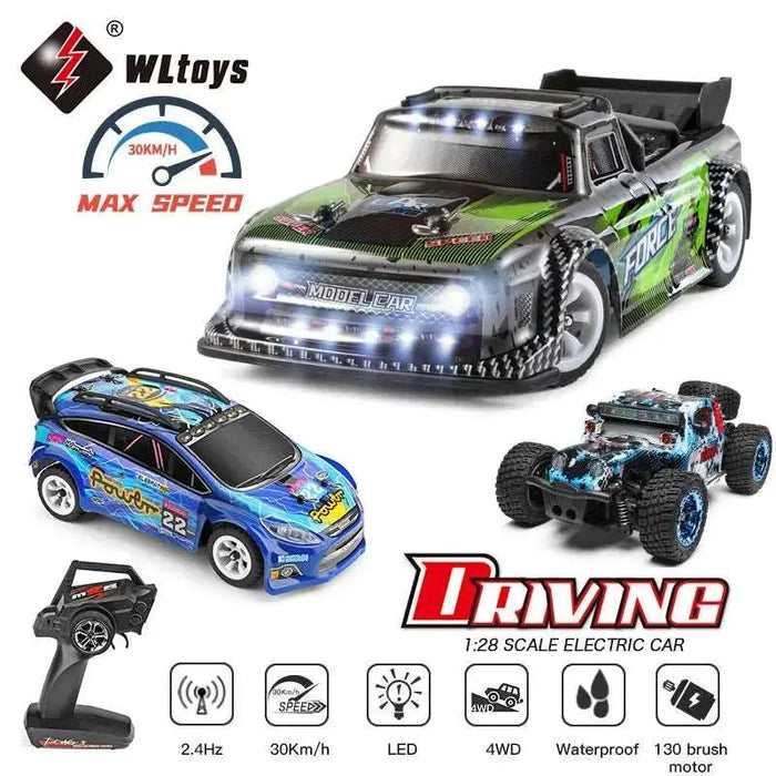 WLtoys 1:28 284131 284161 2.4G Racing Mini RC Car 30KM/H 4WD Electric High Speed Remote Control Drift Toys for Children Gifts WLtoys 1:28 284131 284161 2.4G Racing Mini RC Car 30KM/H 4WD Electric   Lacatang Shop Lacatang Shop 