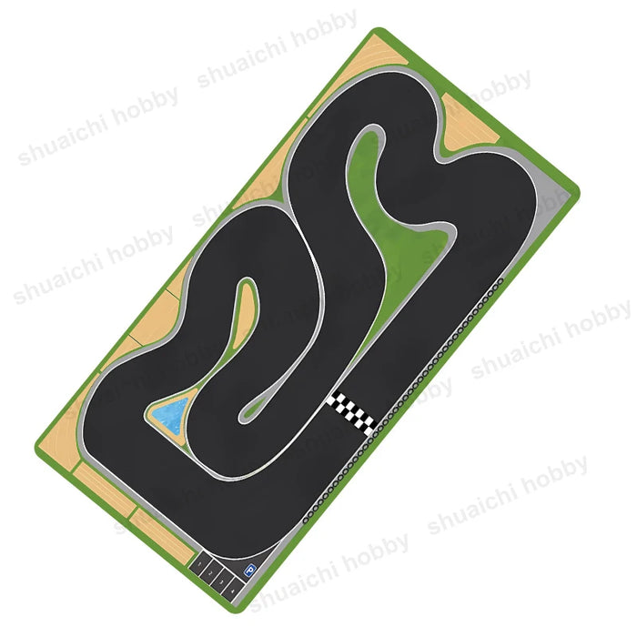 Multipurpose Non-Slip Rubber Mouse Pad 300x700mm - Traffic Simulation Design, 2mm Thick Desk Mat - Lacatang Shop