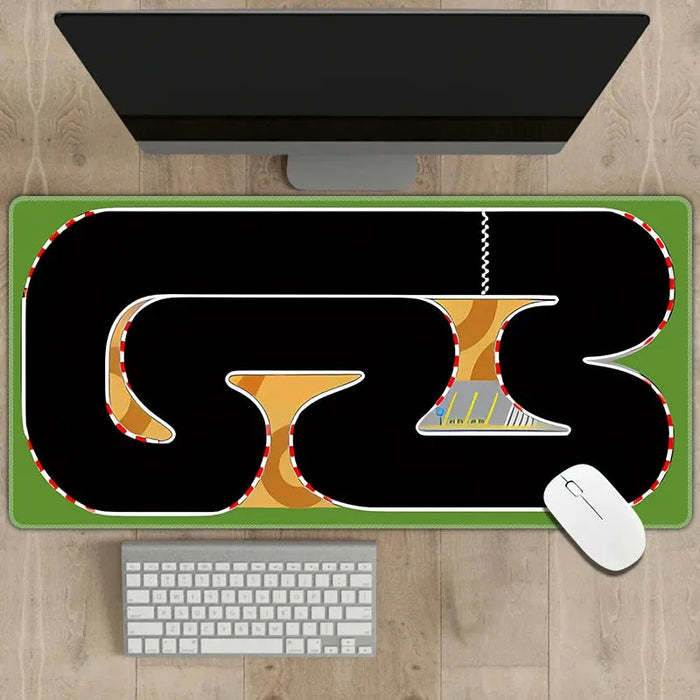 300x600mm Non-slip Rubber Mouse Pad - Multi-purpose Desk Mat with RC Racing Track Design, 2mm Thick - Lacatang Shop