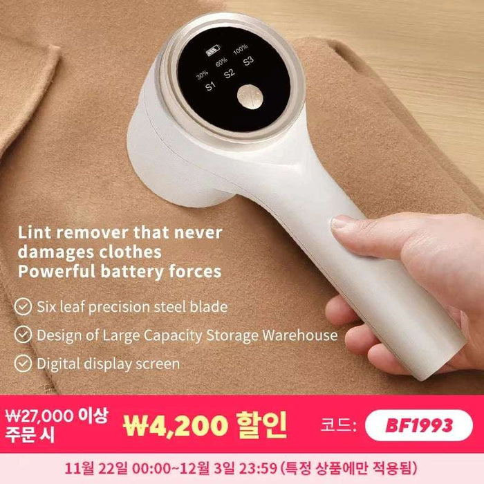 Lint Remover for Clothing Electric Pellet Fluff Remover Rechargeable Portable Fabric HairBall Shaver Removes Lint from Clothes 

Keep Your Clothes Lint-Free with our Electric Lint Remover - Rechargeable, Portable & Effective at Removing Pet Hair & Fluff Pellets!  Lacatang Shop Lacatang Shop 