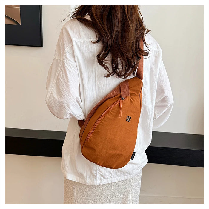 Nylon Zipper 2024 Hot Selling Women's Waist Packs Solid Color Versatile Casual Chest Bag Soft Simple Popular Crossbody Bag Nylon Zipper 2024 Hot Selling Women's Waist Packs Solid Color   Lacatang Shop Lacatang Shop 