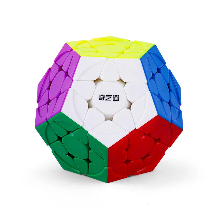 QIYI Stickerless Megaminx Magic Cube - 12-Sided Speed Puzzle Educational Toy for Kids