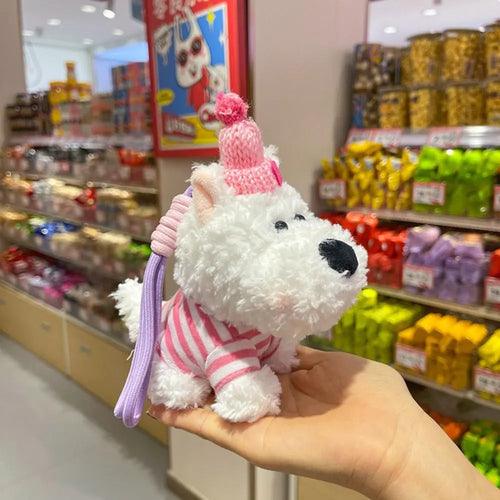 Cute Kawaii Plush Puppy Doll Toys Keychian Cartoon Bag Pendant Charms - Lacatang Shop