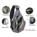 Mixi Men One Shoulder Backpack Women Sling Bag Crossbody USB Boys Cycling Sports Travel Versatile Fashion Student School Mixi Men One Shoulder Backpack Women Sling Bag Crossbody USB Boys   Lacatang Shop Lacatang Shop 