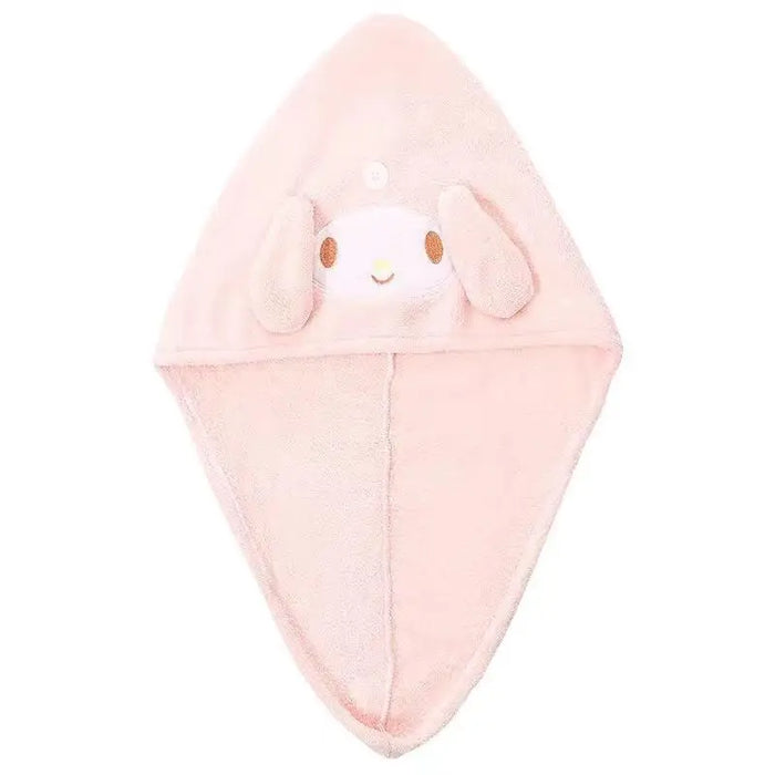 Kawaii Kuromi Plush Hair Drying Cap - Cute Anime Water Absorbent Head Towel for Girls Gift - Lacatang Shop