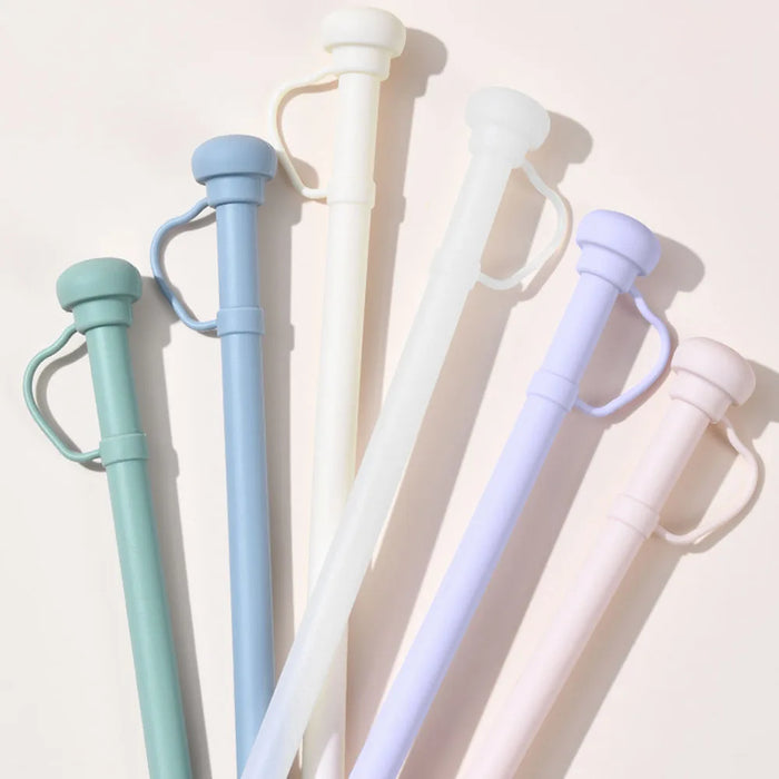 Eco-Friendly Silicone Straw with Dust Cap for Tumblers