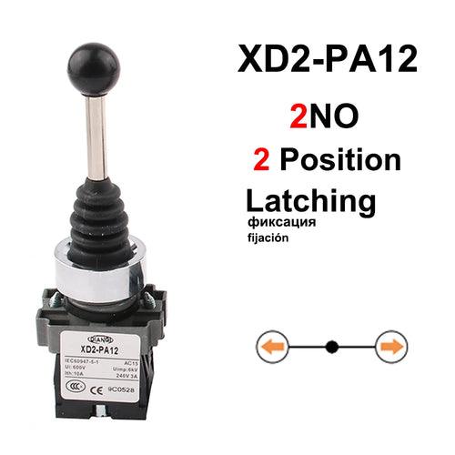 1pc XD2-PA14/PA22/PA12/PA24 Metal Plastic 2NO 2/4Positions 4NO Cross - Lacatang Shop