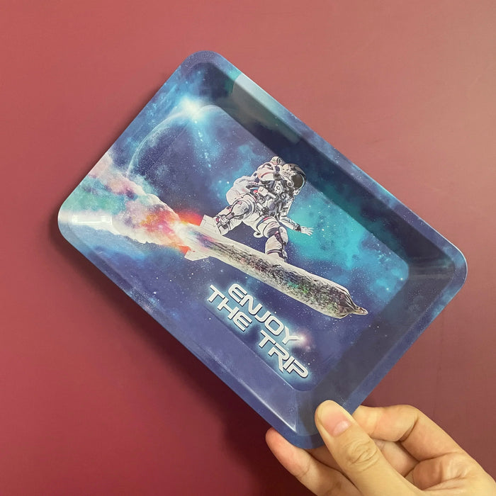 Collectible Metal Rolling Tray - 18x12.5cm (7x4.92inch)