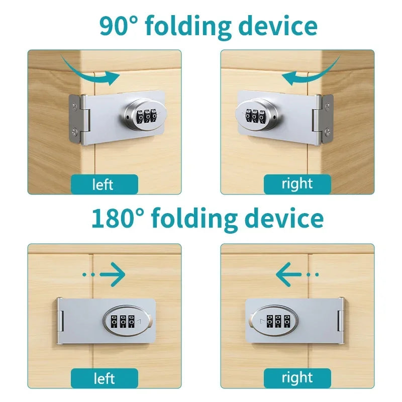 1 PCS Childden refrigerator lock protection Cabinet door combi Burglar drawer lock Double opening cabinet lock file cabinet door - Lacatang Shop