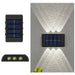 6LED Solar Lights, Outdoor Waterproof Atmosphere Wall Lamp,Up And Down - Lacatang Shop