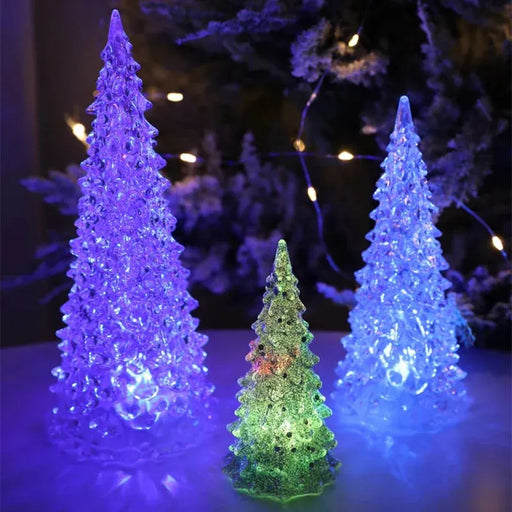 Acrylic LED Night Light Christmas Decorations Colorful Christmas Tree Lights Wedding Party Christmas New Year Childrens Gift - Lacatang Shop