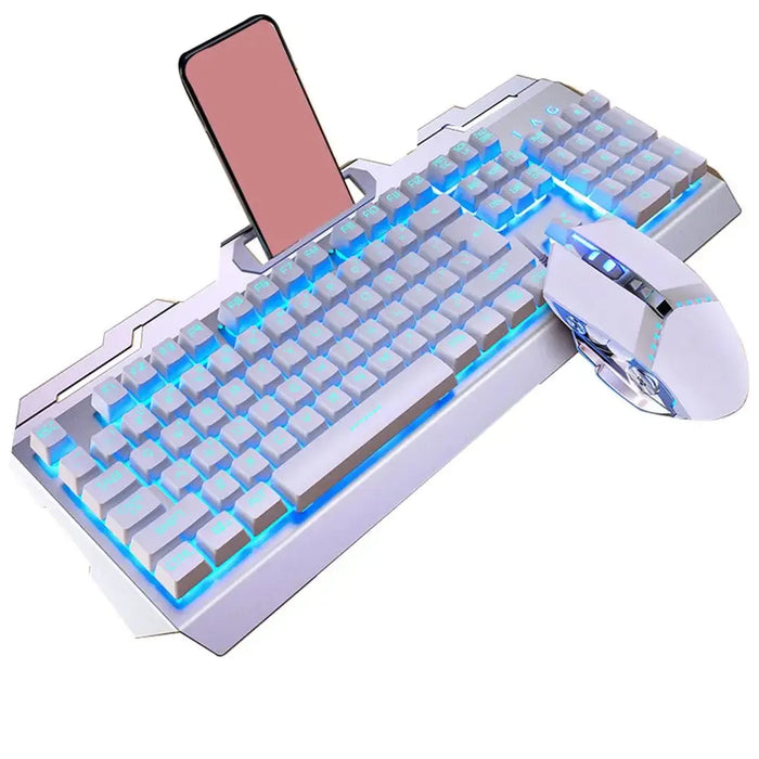 Backlit Wired Keyboard and Mouse Game Keyboard Mouse Earphone Set Of Real Mechanical Key Mouse Set