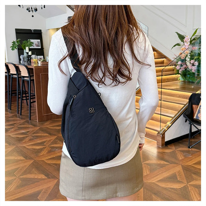 Nylon Zipper 2024 Hot Selling Women's Waist Packs Solid Color Versatile Casual Chest Bag Soft Simple Popular Crossbody Bag Nylon Zipper 2024 Hot Selling Women's Waist Packs Solid Color   Lacatang Shop Lacatang Shop 