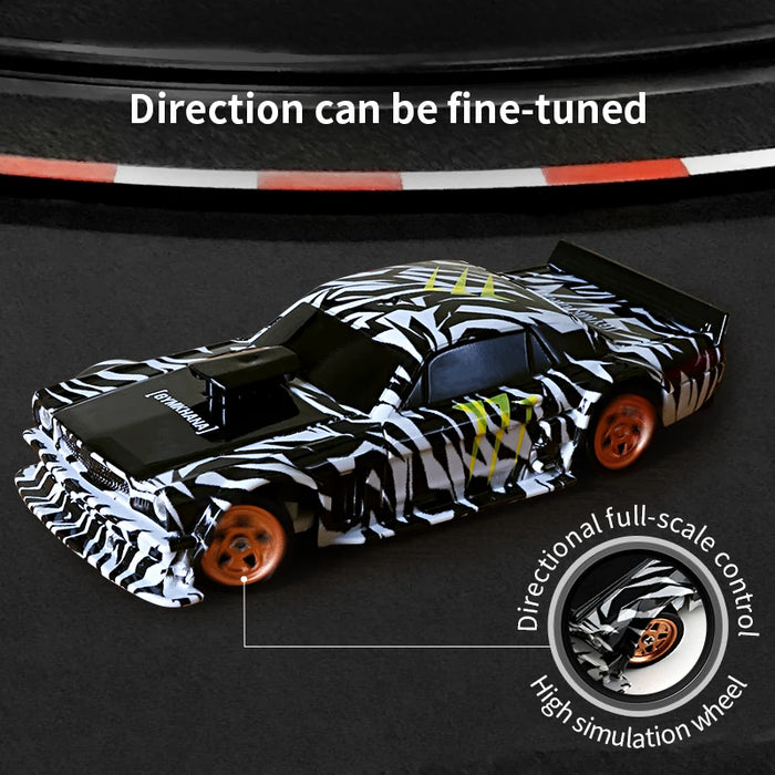 1/43 Scale High-Speed RC Drift Car - 2.4GHz Remote Control Off-Road Mini Racing Vehicle for Boys