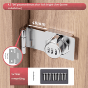 A82Z - Keyless Cabinet Combination Latch,Cabinet Password Locks For Cabinet,Mailbox,Office File Cabinet Lock 90°Angle Durable Silv - Lacatang Shop