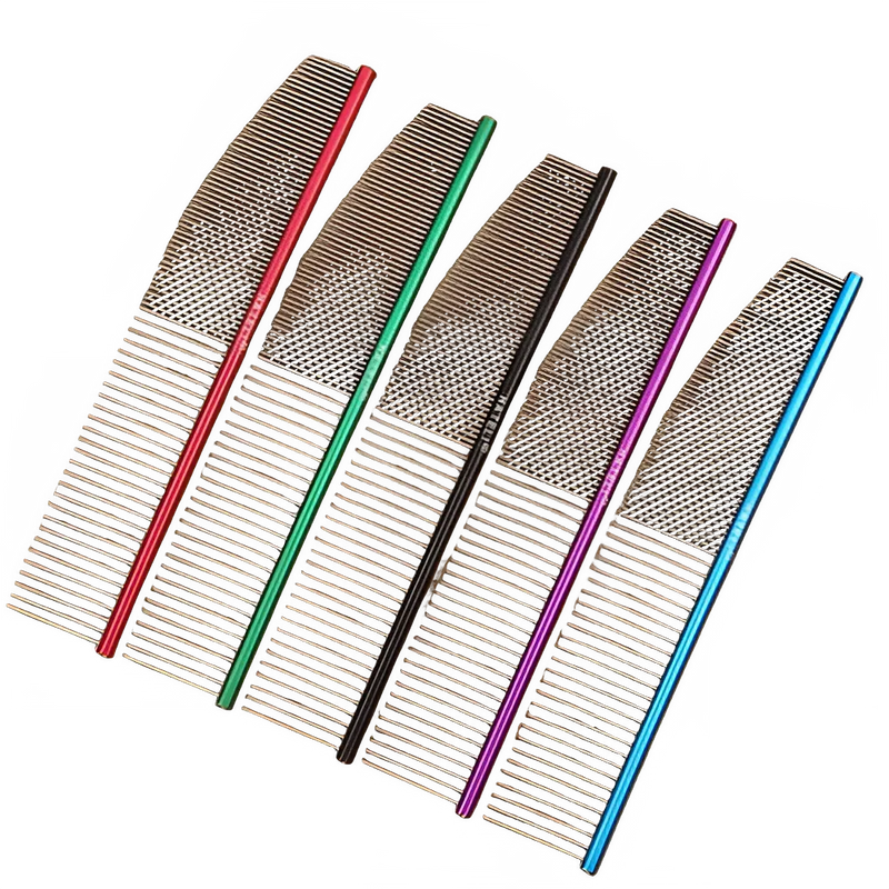 Ultra-light Dog and Cat Grooming Comb - High-end Aviation Aluminum Cleaning Brush with Pin for Dogs and Cats