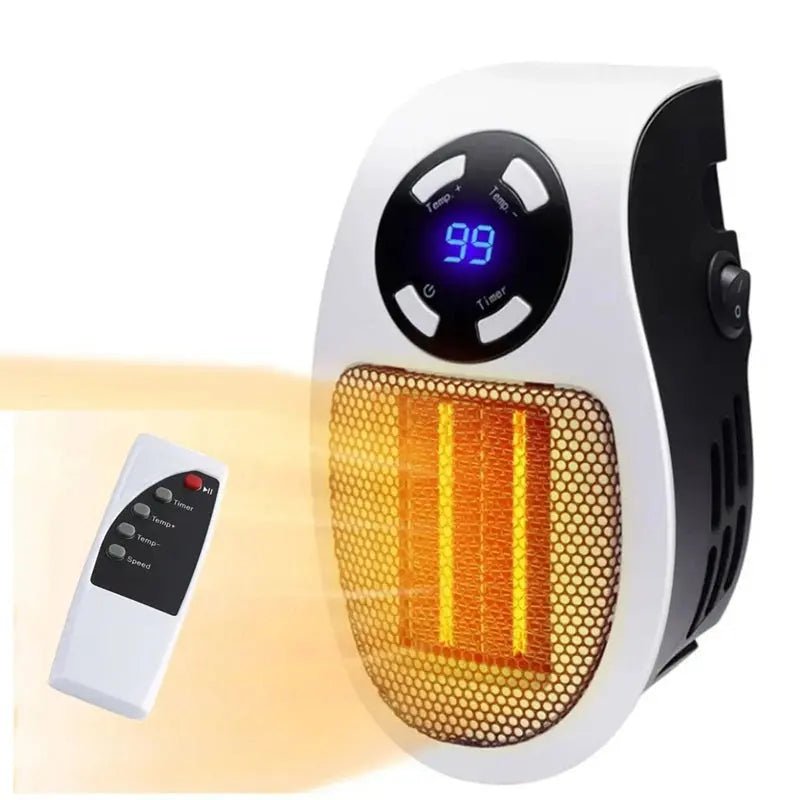 ABKJ - Ultra Air Heater, 2025 Upgraded Plug In Heater, Ultra Air Heater With Adjustable Thermostat Time And Led Display EU Plug - Lacatang Shop