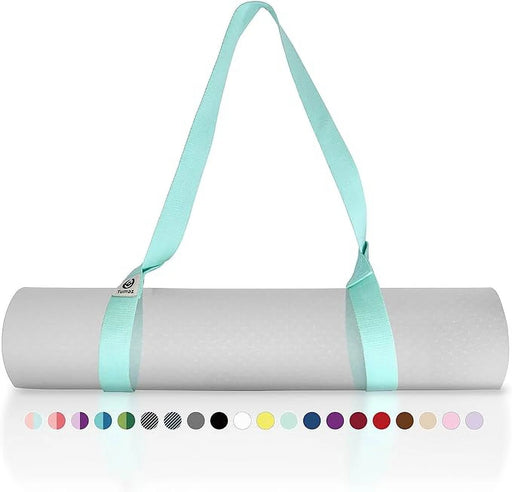 Adjustable Yoga Mat Carrier in Turquoise - Stylish & Convenient