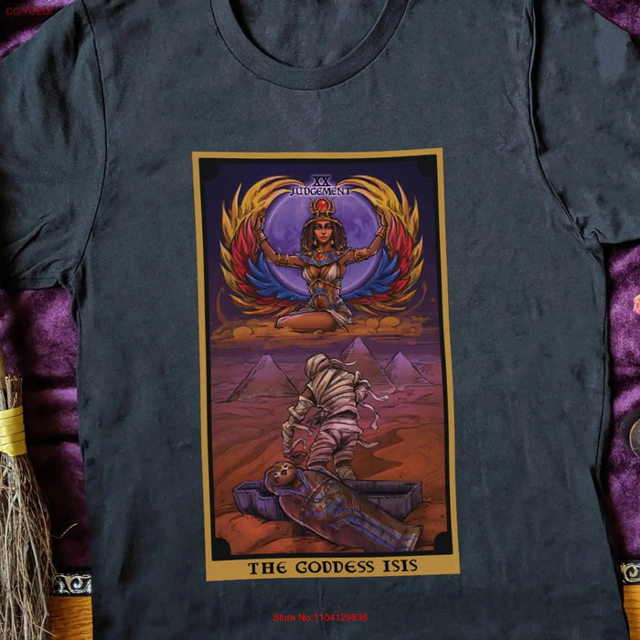 The Goddess Isis Judgement Tarot Card T Shirt Egyptian WitchcrafT Witchy Clothing Wiccan Pagan Witch Wicca s