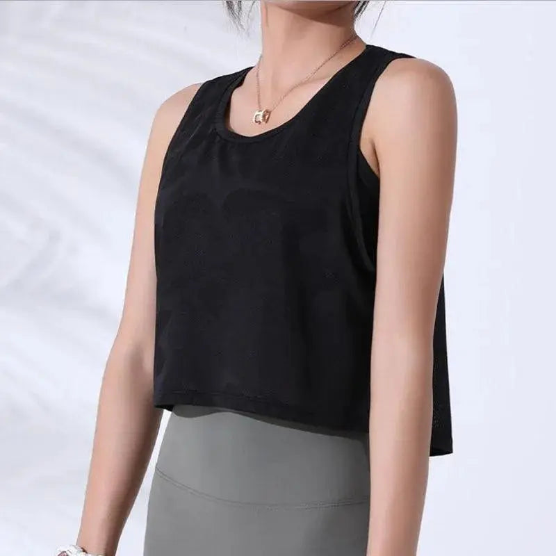 Women Camouflage Running Vest Fitness Crop Top Sleeveless Mesh Yoga Women’s Camouflage Running Vest - Fitness Crop Top Sleeveless Yoga Equipment & Accessories AliExpress Lacatang Shop 