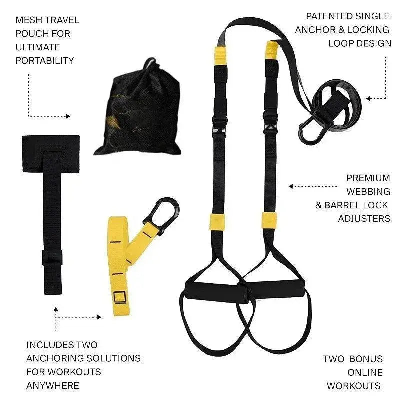 Suspension Training Band Fitness Strength Power Suspension Trainer 

Suspend Your Goals: Fitness Meets Strength with Suspension Training Bands  Other AliExpress Lacatang Shop 