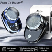 Electric Shaver Portable Razor for Men - Travel-Friendly, Wet and Dry Use, USB Rechargeable