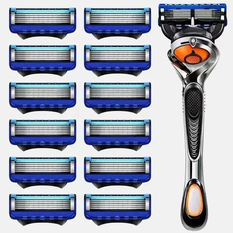 Premium 5-Layer Replacement Razor Blades for Men's Shavers