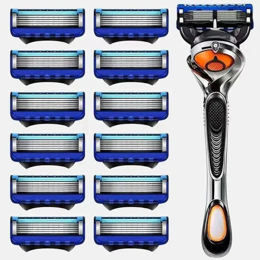 Premium 5-Layer Replacement Razor Blades for Men's Shavers
