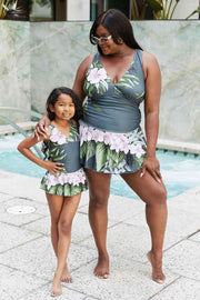 Aloha Forest Swim Dress – Marina West Swim Full Size Clear Waters - Lacatang Shop