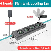 Aquarium Cooling Fan System for Fish Tanks – Multiple Fan Set Options to Lower Water Temperature – Ideal Marine Pond Accessories - Lacatang Shop