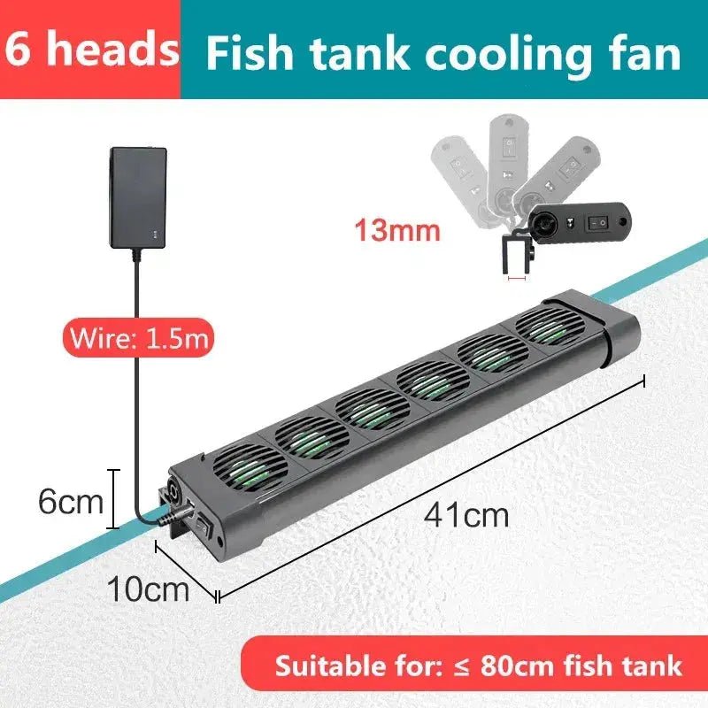 Aquarium Cooling Fan System for Fish Tanks – Multiple Fan Set Options to Lower Water Temperature – Ideal Marine Pond Accessories - Lacatang Shop