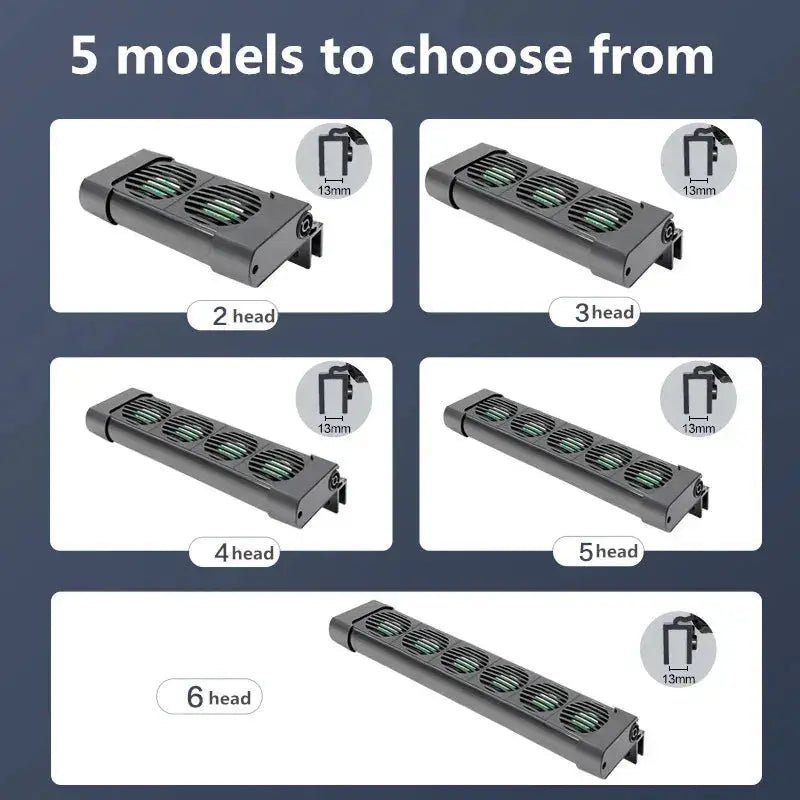 Aquarium Cooling Fan System for Fish Tanks – Multiple Fan Set Options to Lower Water Temperature – Ideal Marine Pond Accessories - Lacatang Shop