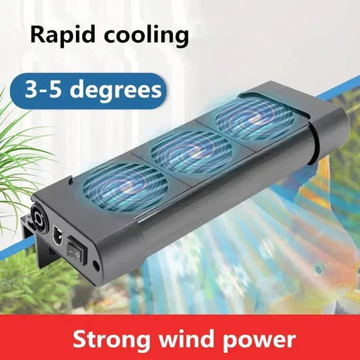 Aquarium Cooling Fan System for Fish Tanks – Temperature Control Chiller with 2/3/4/5 Fan Options for Marine and Pond Use - Lacatang Shop