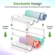 AquaStack: 4 - Pack Bottle Organizer & Storage Rack - Lacatang Shop