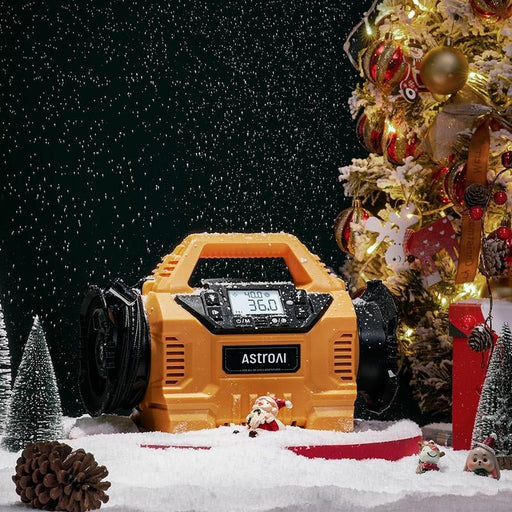 Astroai Cordless Tire Inflator Portable Air Compressor for Car 160PSI with HD Screen, 3 Power Sources & Dual Powerful Motors, Heavy Duty Air Pump Inflation/Deflation Father Day Gifts - Lacatang Shop