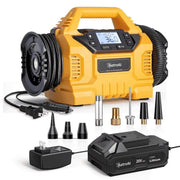 Astroai Cordless Tire Inflator Portable Air Compressor for Car 160PSI with HD Screen, 3 Power Sources & Dual Powerful Motors, Heavy Duty Air Pump Inflation/Deflation Father Day Gifts - Lacatang Shop