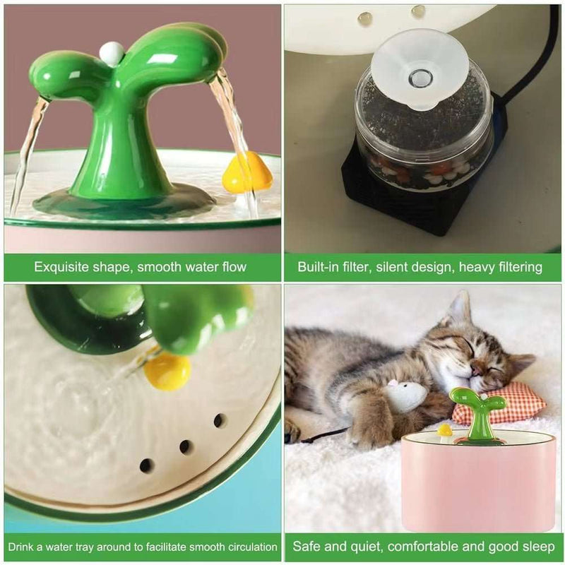Automatic Ceramic Cat Water Fountain - 1.5L Pet Dispenser - Lacatang Shop