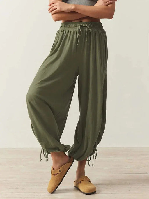 Autumn solid color casual women's loose pants casual pants Haren - Lacatang Shop