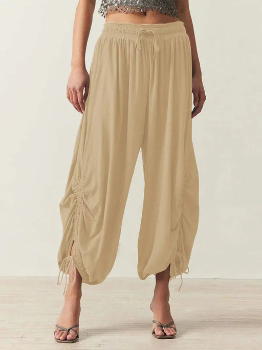 Autumn solid color casual women's loose pants casual pants Haren - Lacatang Shop