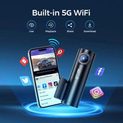 AZDOME Dash Cam M300S 4K 1080P Dual Dash Car Camera Built - in 5.8GHz - Lacatang Shop