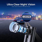 AZDOME Dash Cam M300S 4K 1080P Dual Dash Car Camera Built - in 5.8GHz - Lacatang Shop