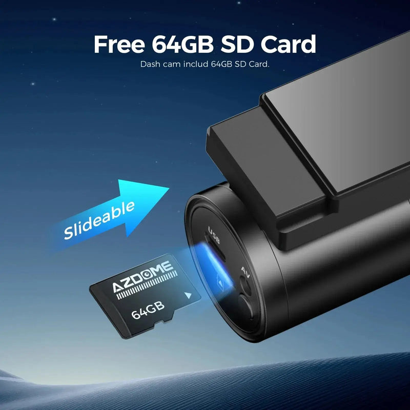 AZDOME Dash Cam M300S 4K 1080P Dual Dash Car Camera Built - in 5.8GHz - Lacatang Shop