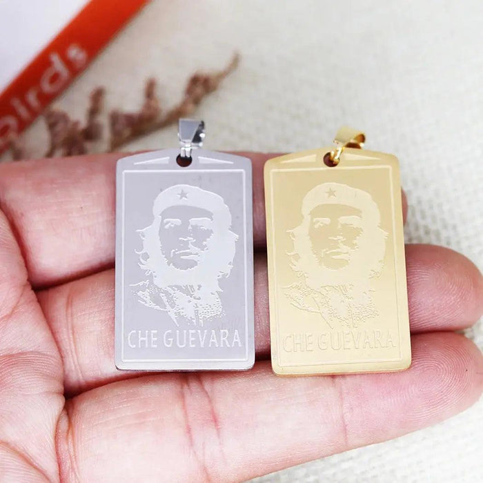 2PCS The Ernesto Che Guevara Pendant DIY Stainless Steel Gift For Women Men Charm Pendant For Bracelet Jewelry Findings - Lacatang Shop