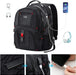 Extra Large Travel Backpack for Men Women: 17 in Laptop Backpacks for School, anti Theft TSA Travel Bag with USB Charging Port, Business Computer Bag (Black)