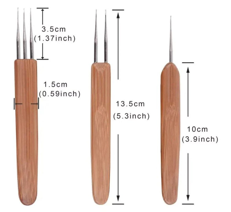 Bamboo Hook Set for Dread & Braiding Bliss - Lacatang Shop
