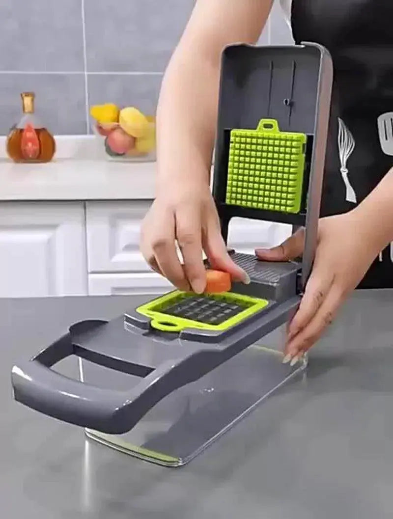 12 in 1 Manual Vegetable Chopper Kitchen Gadgets Food Chopper Onion Cutter Vegetable Slicer 

Save time and effort with our 12-in-1 Manual Vegetable Chopper - Perfect for Efficient and Precise Food Prep! Kitchen Aliexpress Lacatang Shop 